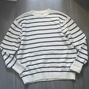 Brandy Melville navy striped sweater